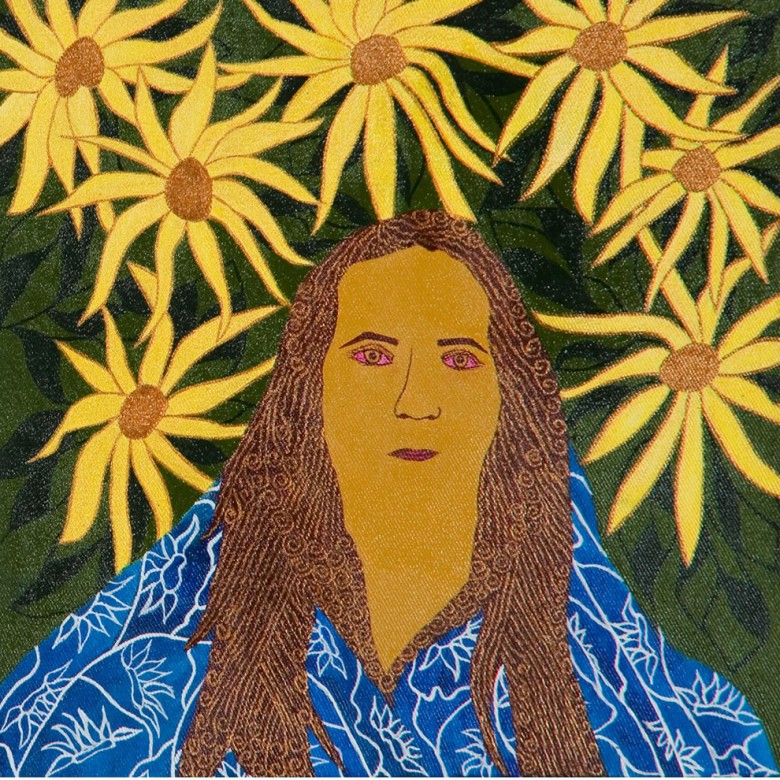 Maria dos girassóis - 30 x 30 cm - AST - 2006
